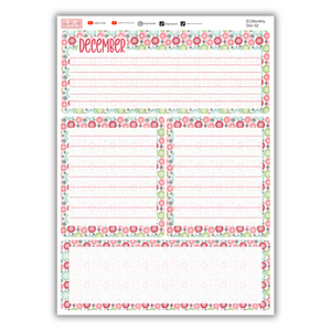 Snowflake - Erin Condren Monthly Planner December