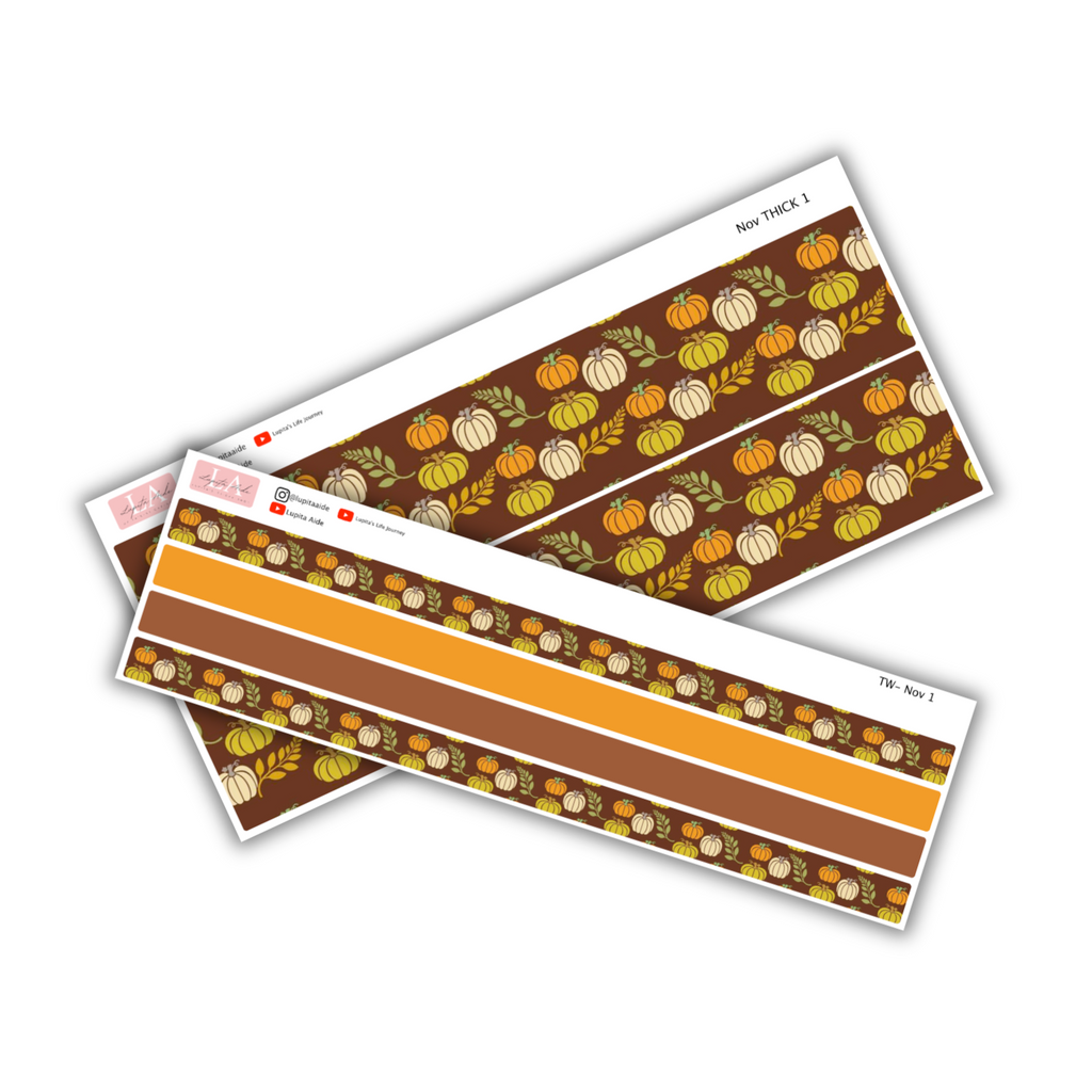 Fall-In Pumpkins - WASHI (November)