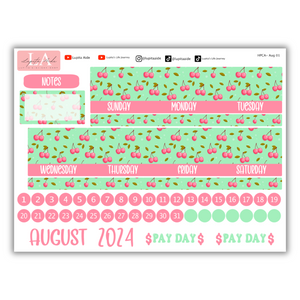 Cherry - Calendar Kit (Happy Planner) August