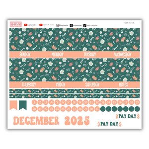 12 Month Erin Condren January-December 2025 Calendar Kits 8.5 x 11