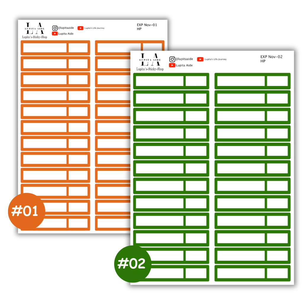 Expenses Stickers November