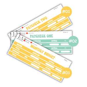 Paycheck To Paycheck & Monthly Budget (NO Washi/ September)