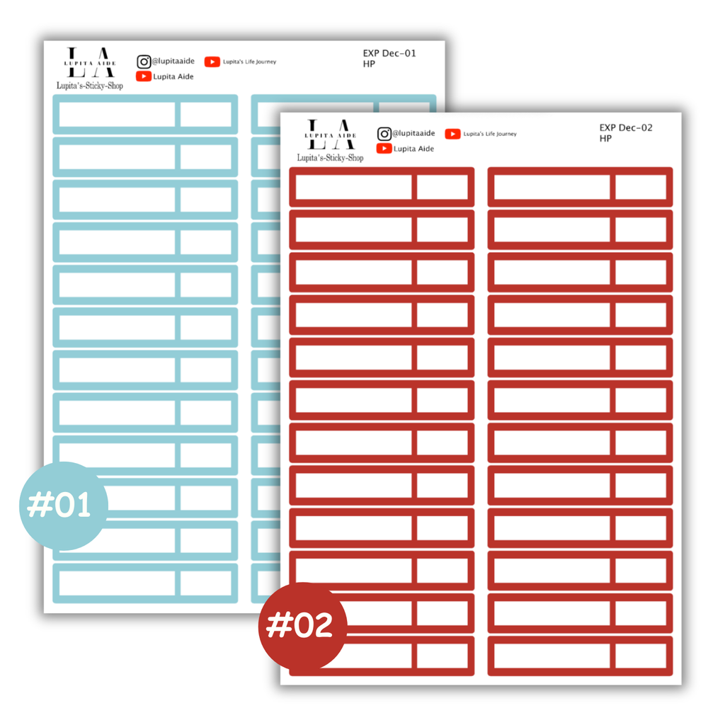 Expenses Stickers December