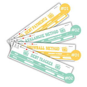 Debt Tracker, Snowball Method, Avalanche Method, & Debt Payments (September)