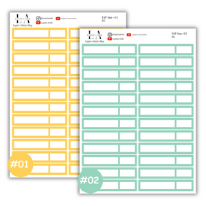 Expenses Stickers September