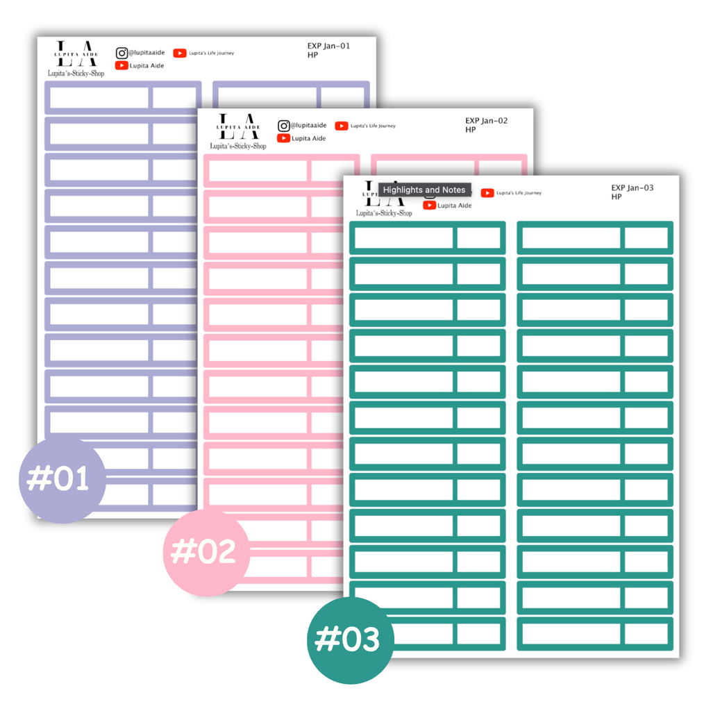 Expenses Stickers January