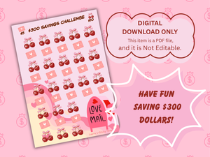 Valentine Saving challenge, Printable Savings Challenge