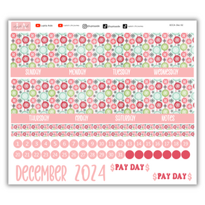 Snowflake - Calendar Kit Erin Condren Planner / December