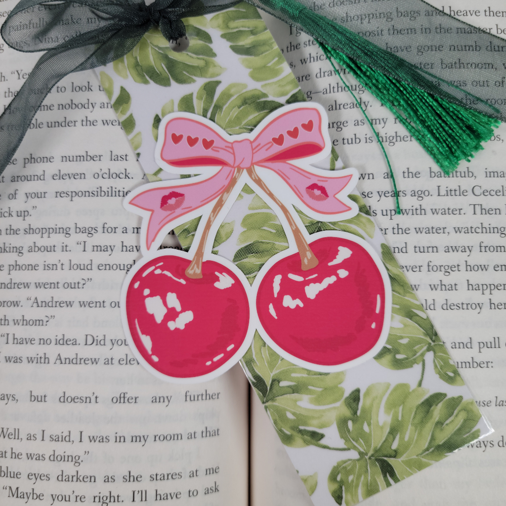 Bow & Cherry Sticker