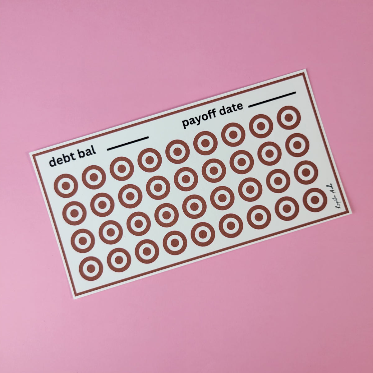 Target debt Tracker – Lupita's-Sticky-Shop