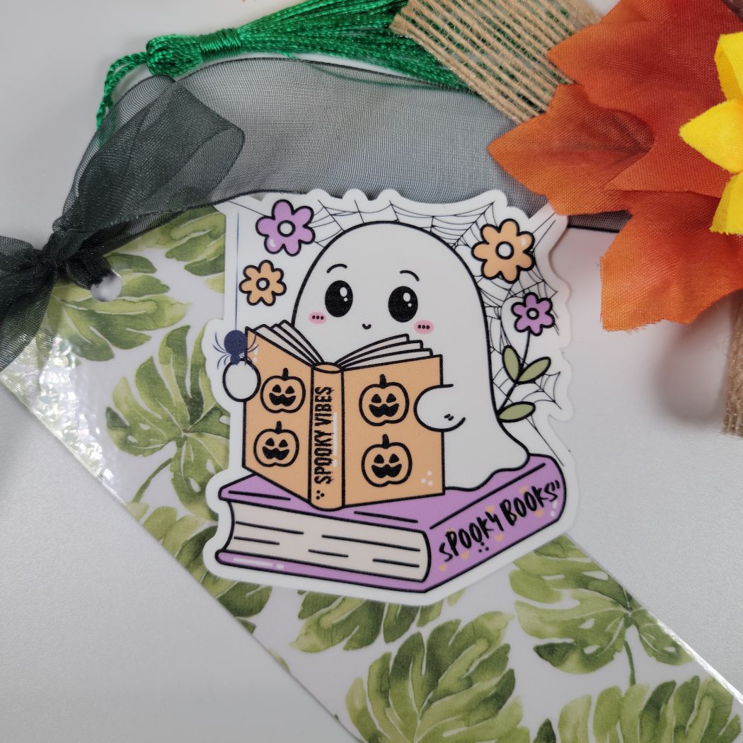 Spooky Vibes Ghost Spooky Books
