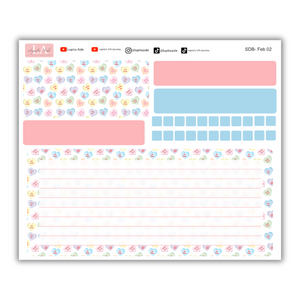 Heart Candy - Erin Condren Dash Board Kit February 2024