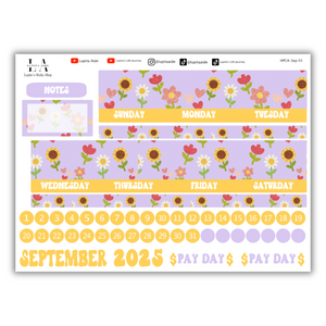 Sunflower - Happy Planner Calendar Kit September
