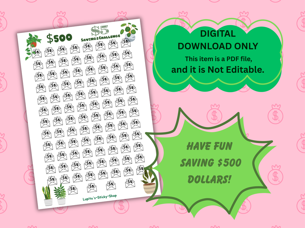 $5 Saving challenge, Printable Savings Challenge