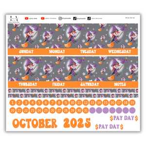 Witchy Witch - Calendar Kit Erin Condren Planner / October 2025