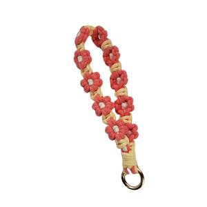 Flower Wrist Bracelet Keychain