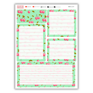 Cherry - Erin Condren Dash Board Kit August 2024