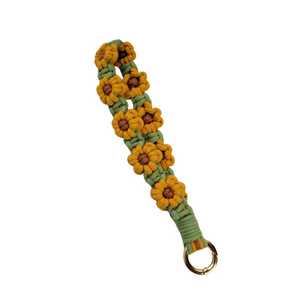 Flower Wrist Bracelet Keychain