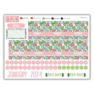 Winter - Calendar Kit (Happy Planner) January