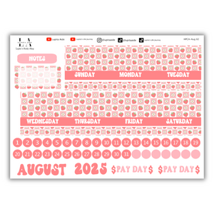 Strawberry - Happy Planner Calendar Kit August