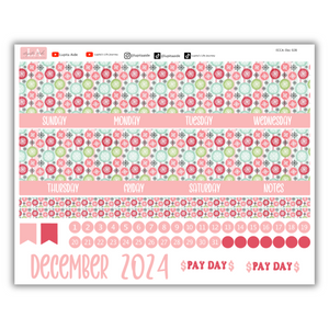 Snowflake - Calendar Kit Erin Condren Planner / December