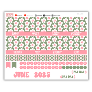 12 Month Erin Condren January-December 2025 Calendar Kits 8.5 x 11