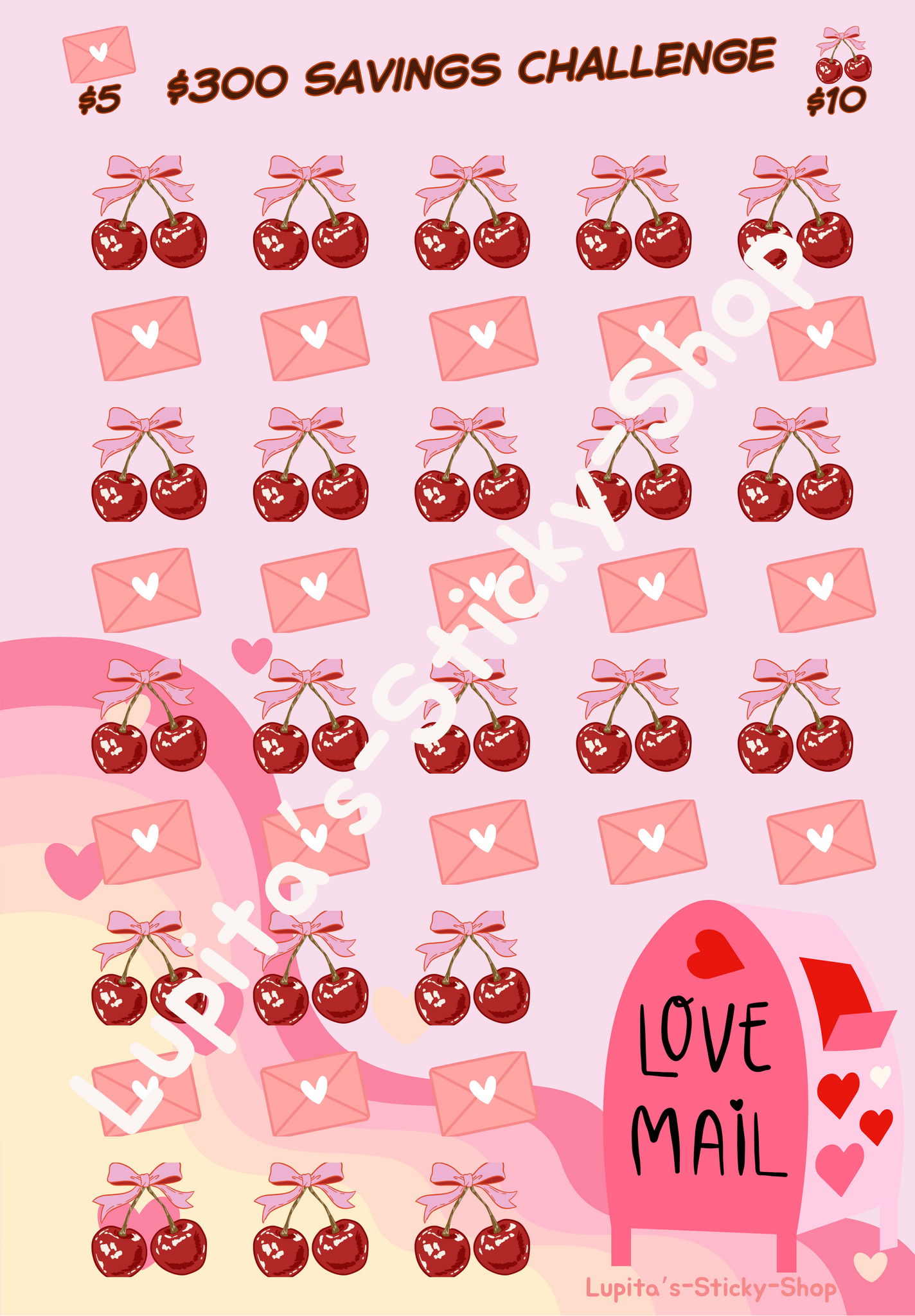 Valentine Saving challenge, Printable Savings Challenge