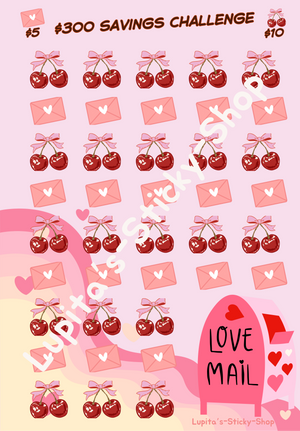 Valentine Saving challenge, Printable Savings Challenge