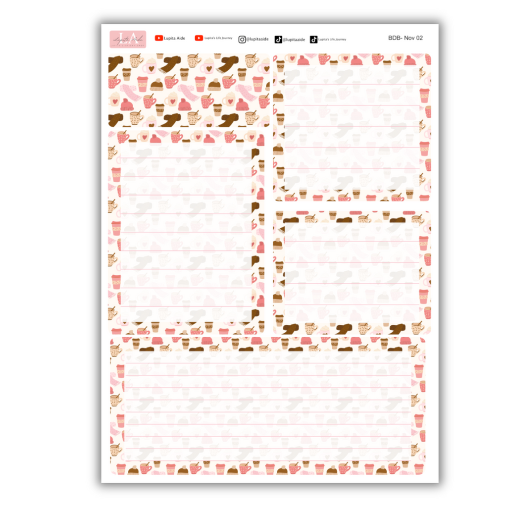 Warm Holiday Season - Erin Condren Dash Board Kit November 2024