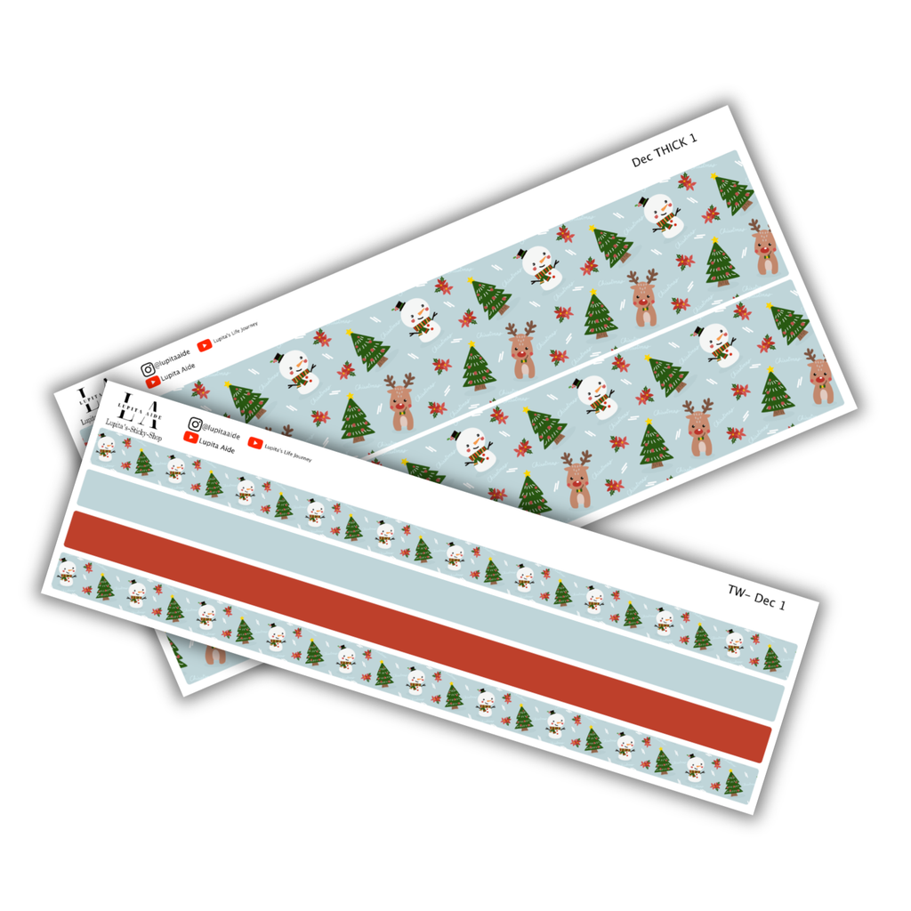 Deer Snowman - WASHI (December)