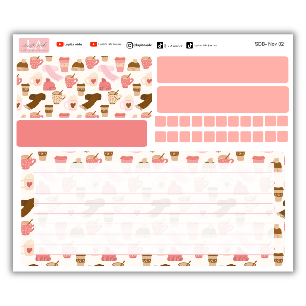 Warm Holiday Season - Erin Condren Dash Board Kit November 2024