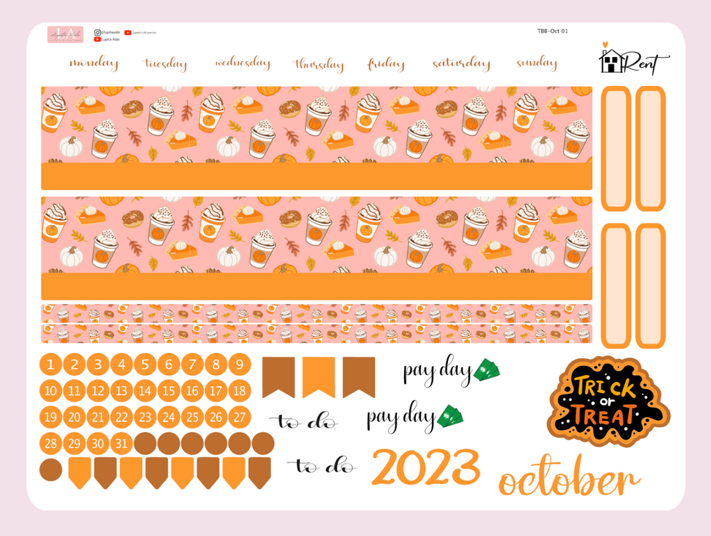 Pumpkin Pie Coffee - The Budget Mom BBP Book Planner October 2023