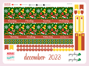 Jingle Bells - Calendar Kit Erin Condren Planner / December