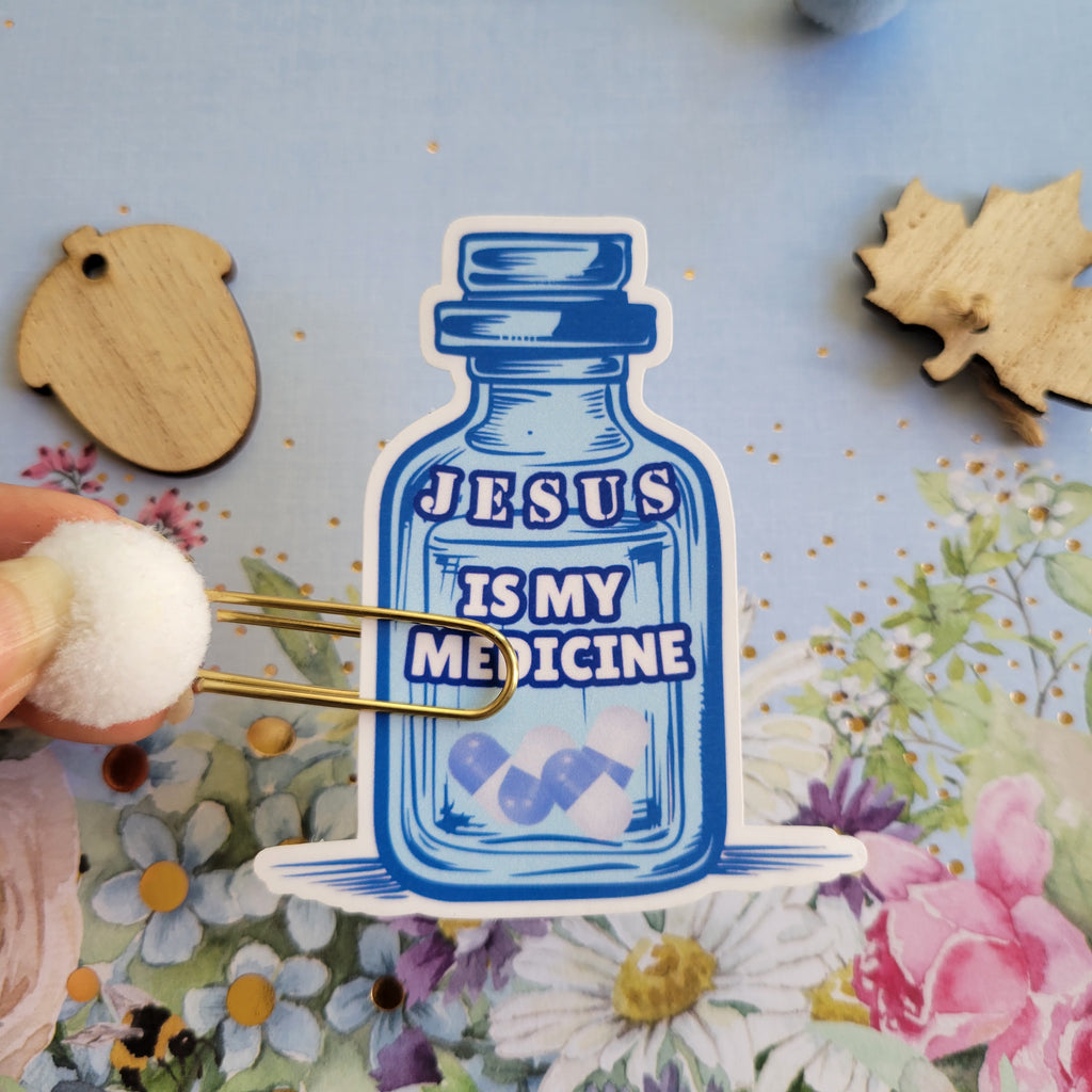 JESUS IS MY MEDICINE Blue