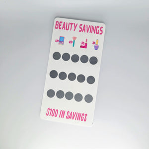 $100 Beauty Savings Challenge Scratcher