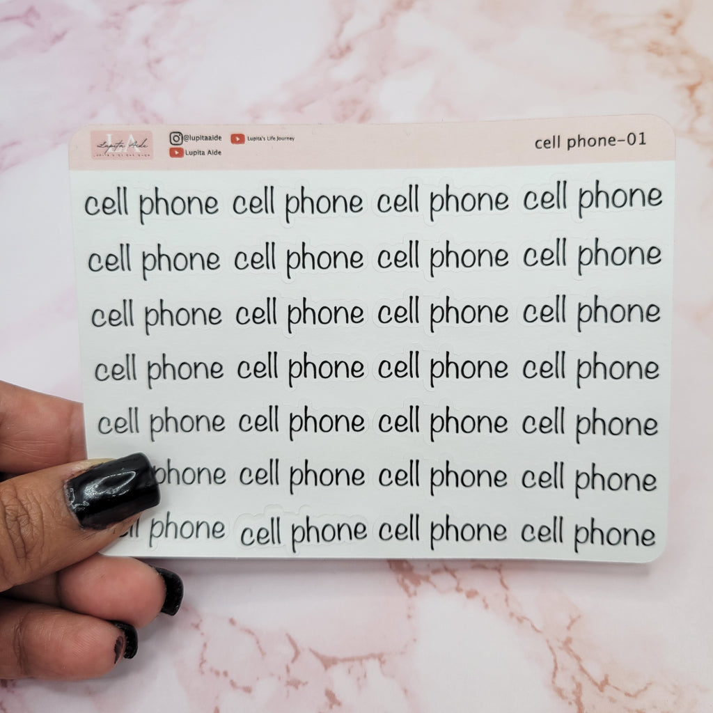 cell phone - script