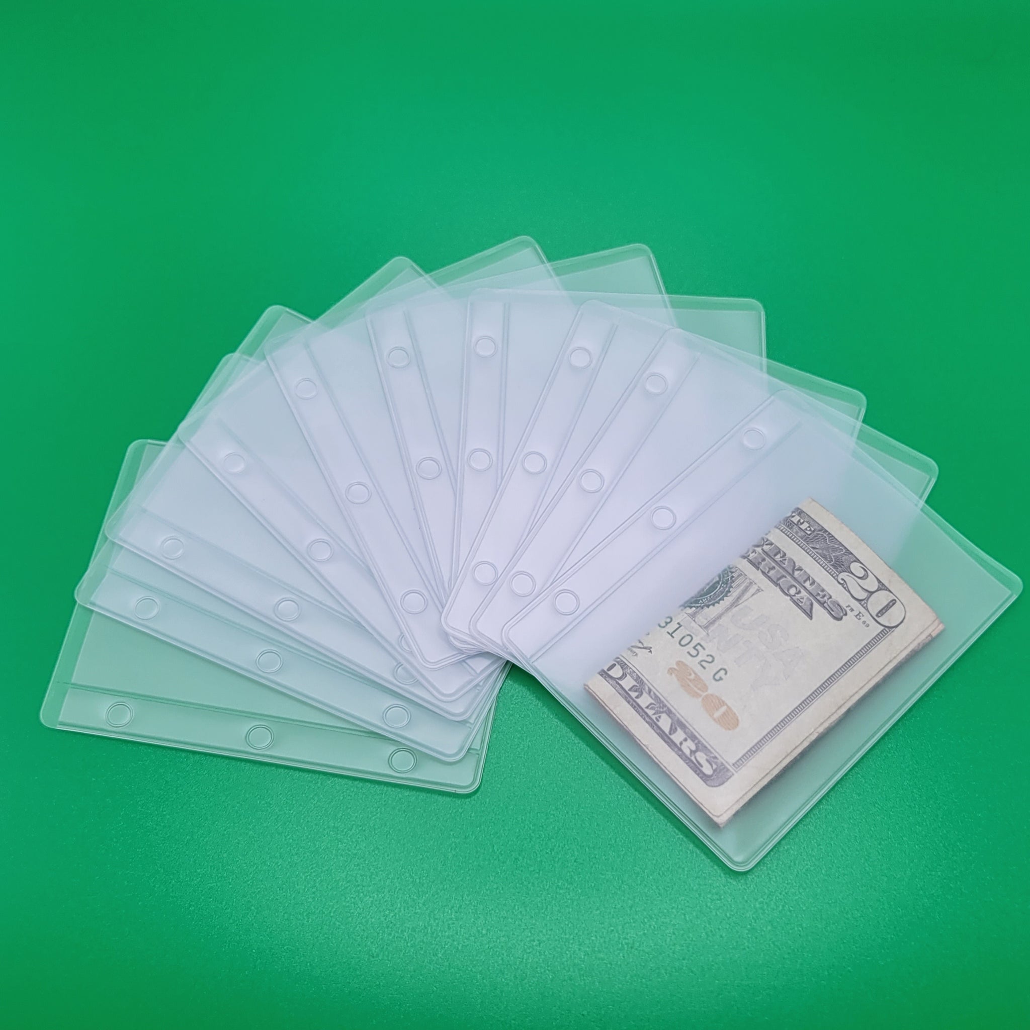 Mini 3-ring Frosted PVC sleeves/ Pouches