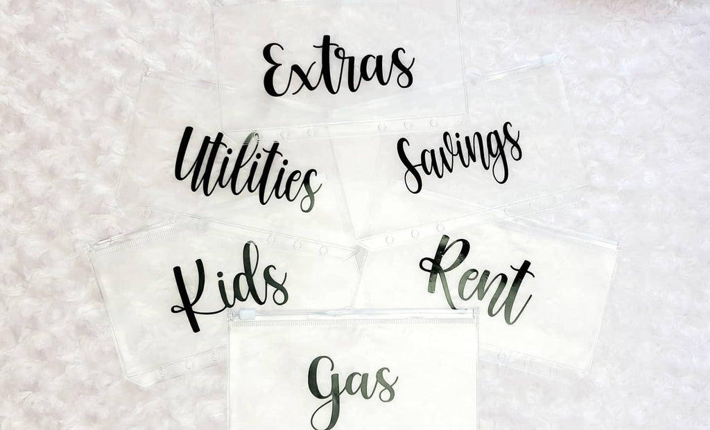 Clear Cash Envelopes With zipper