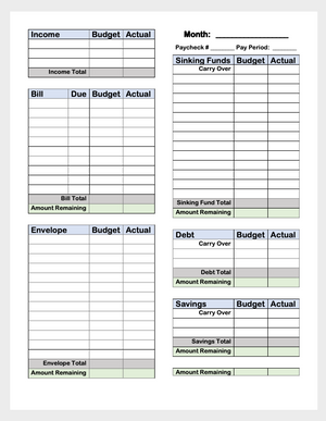 FREE Monthly Budget Worksheet/ Cash Breakdown / Weekly Budget –  Lupita's-Sticky-Shop