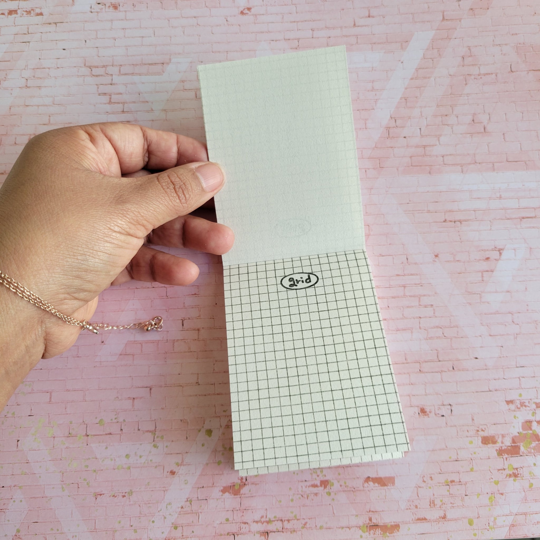 Mini Notepad Grid Grid - Mini Memo Pads / Notes Pad – Lupita's-Sticky-Shop