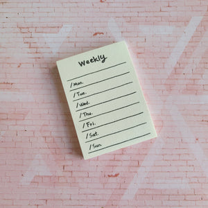 Weekly - Mini Memo Pads / Notes Pad