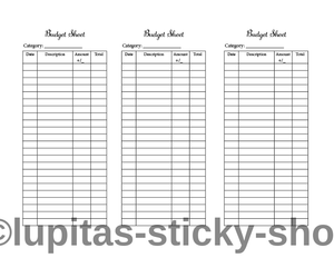 8 A6 Budget Envelope Titles 1 Printable Expense Tracker, Watercolor Floral  Theme, Envelope Labels, Budget Workbook 