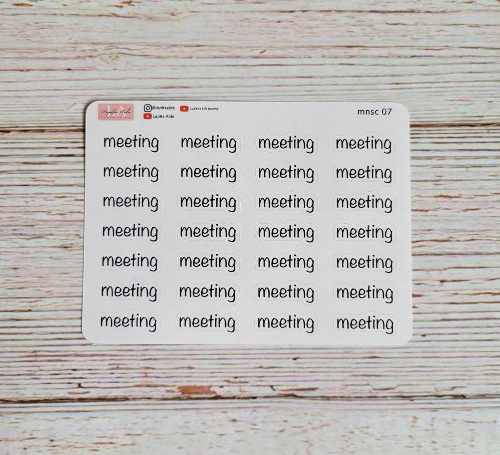 meeting - Script