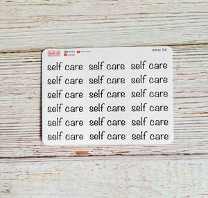 self care - Script
