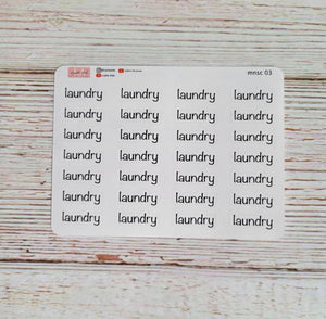 laundry - Script